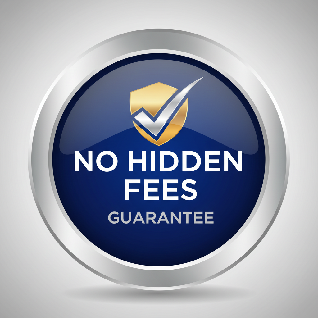 No hidden fees icon