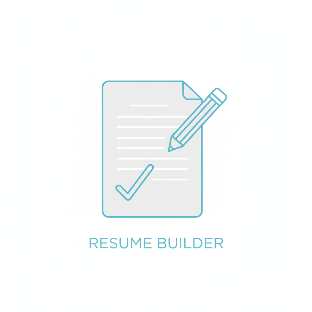 Resume building service icon